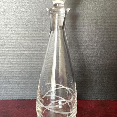 Vera Wang Wedgwood ‘Blanc Sur Blanc’ 14” Crystal Decanter