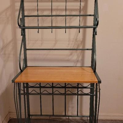 Green Aluminum Bakers Rack