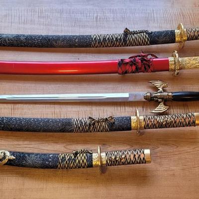 NOS Collection of 5 Samurai Swords