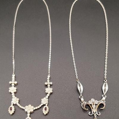Two Sterling Silver Necklaces 