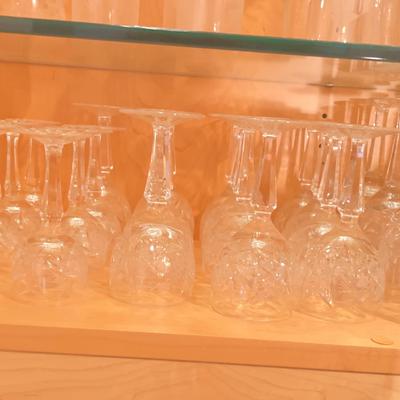 Crystal Hand Cut Wine Glasses