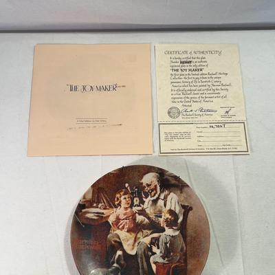 The Toy Maker - Norman Rockwell Plate
