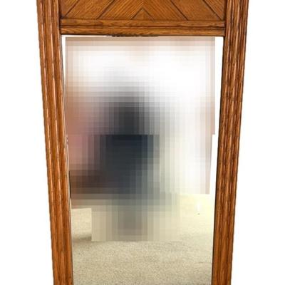 Wooden-Framed Mirror For Dresser/Wall Lot 1