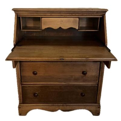 Vintage Dropdown Secretary Desk 