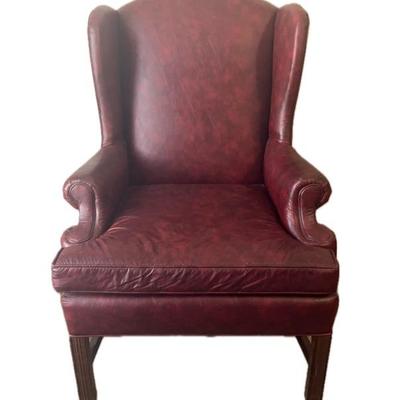 Perfection burgundy Leather Chair