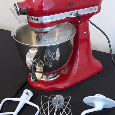 Red Kitchenaid Artisan Mixer