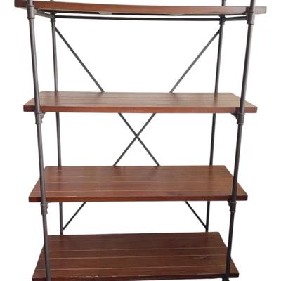 Industrial style 4 shelf unit (approx 4.5 ft tall)