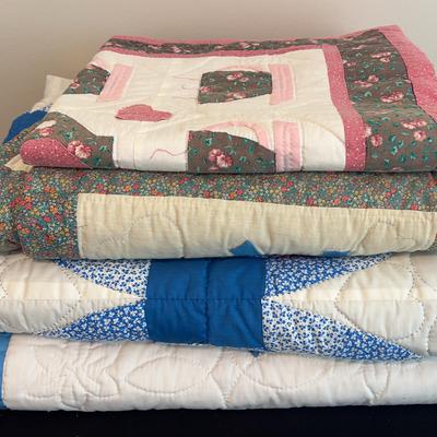 Four Hand Stitched Quilts