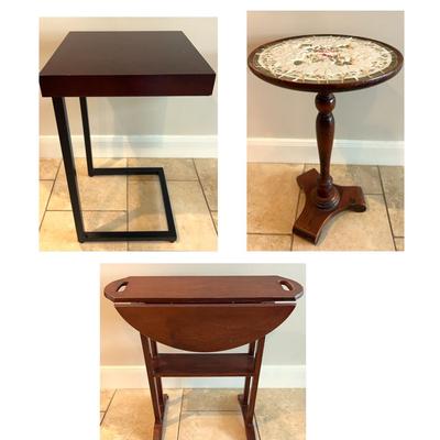Three Wooden Side Tables