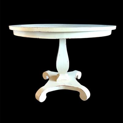 Shabby Chic (approx 3ft) wooden table - cream colored paint 