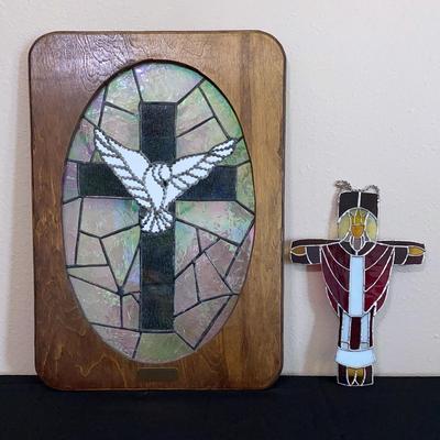 Religious Stained Glass Pieces