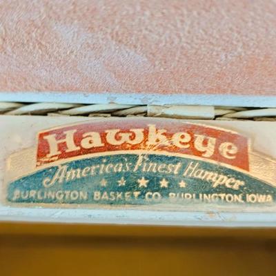 Vintage Hawkeye hamper