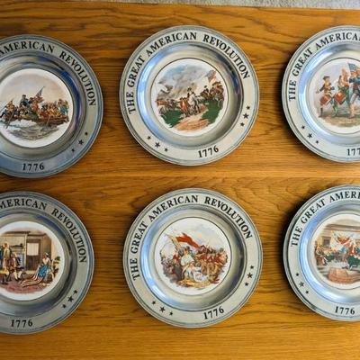 1976 memorial plates - set of 6
