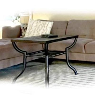 L shape sectional, coffee table,