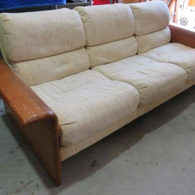 teak 3 seat sofa