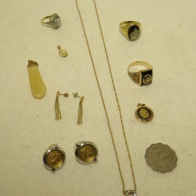 necklaces and rings
