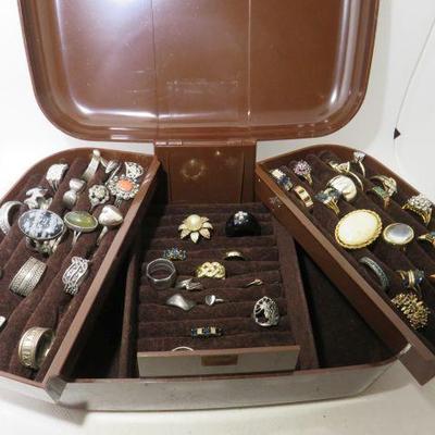 jewelry box with costume jewelry