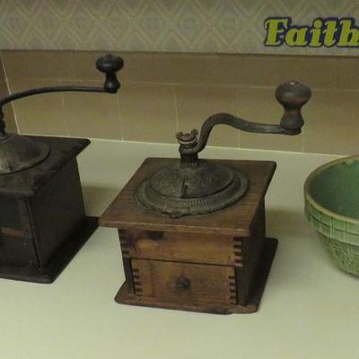 vintage coffee grinders
