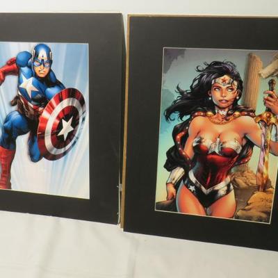 Captain Marvel framed print
