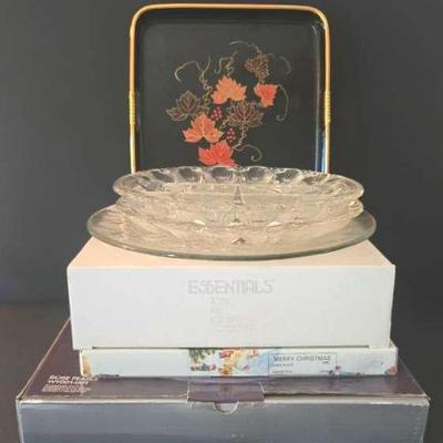 Vintage And New Serving Trays Includes Mikasa