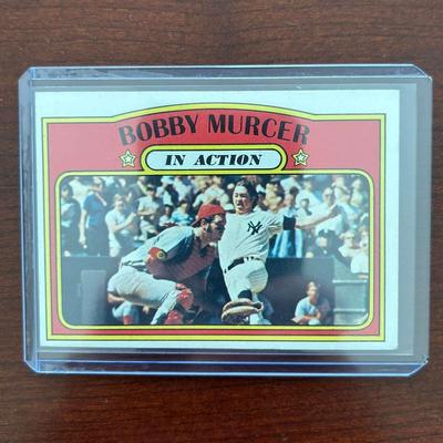 1972 Topps Baseball Card. Bobby Murcer In Action. High Number Card 700