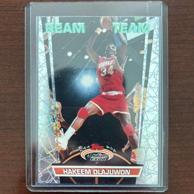 1992 Stadium Club Beam Team Basketball Card - Hakeem Olajuwon. Card #16