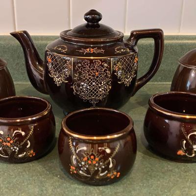 Japanese Tea Set Plus Two Teavana Mugs With Infuser Strainer