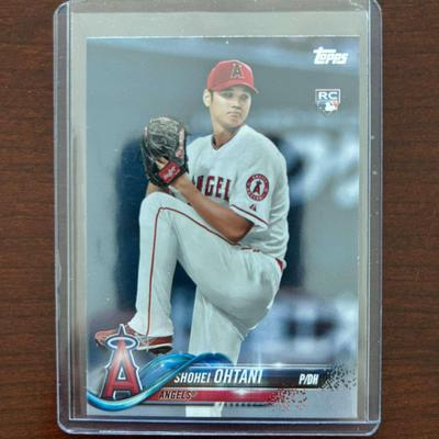 2018 Topps Baseball Shohei Ohtani Rookie Card (Pitching). Card Number #700