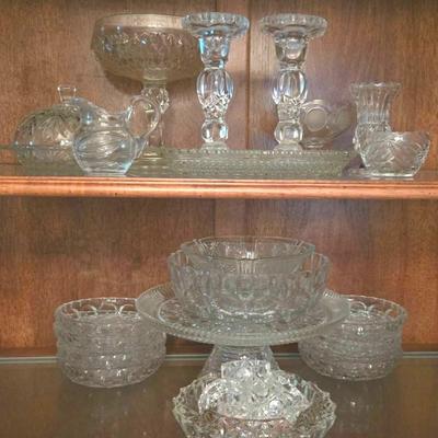 Vintage Cut Glass Tableware Collection