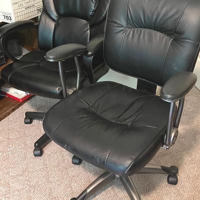 Office Chairs (2), Faux Leather