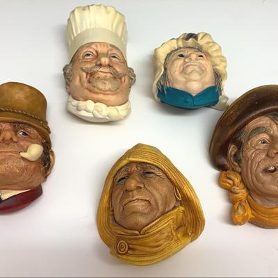 Vintage Bossons English Wall Hanging Characters