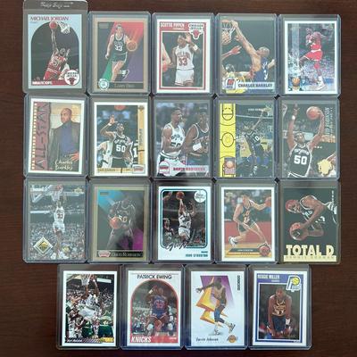 Vintage Basketball Cards. Michael Jordan, Larry Bird, Scottie Pippen, Charles Barkley, and More