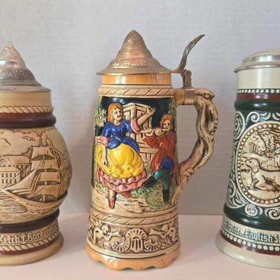 German Style Steins By AVON (2) , And  Music Box