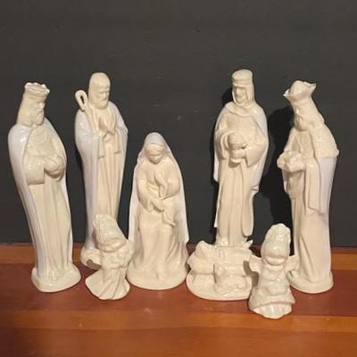 Porcelain Nativity Figurine Set