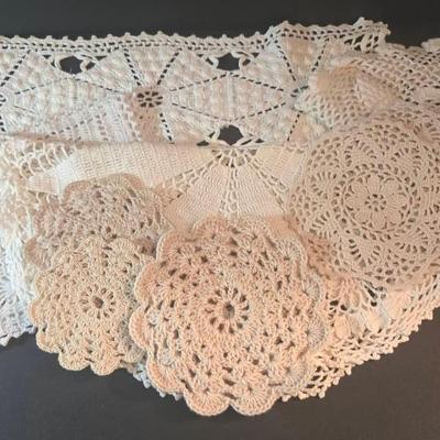 Handmade Knitted Doilies (10)