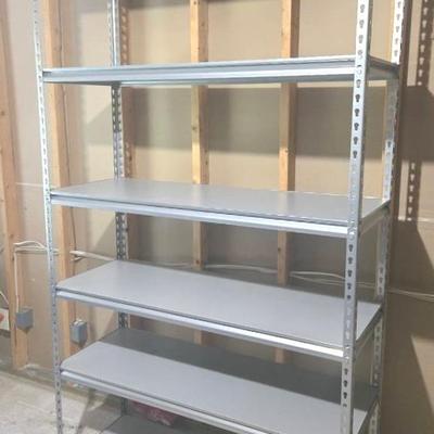Large Metal Adjustable 6 Solid Shelving Unit