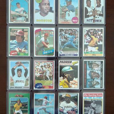 Vintage Baseball Cards. Pete Rose, Tom Seaver, Willie Stargell, and More