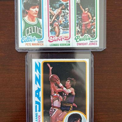 1978 & 1980 Topps Pete Maravich Basketball Cards