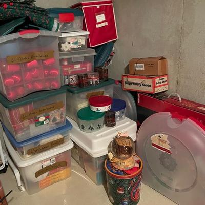 Christmas Cleanout With Hallmark Ornaments, Boxed Lights, Crocheted Tree And More