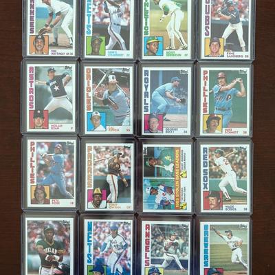 1984 Topps Baseball Complete Set. Don Mattingly and Darryl Strawberry Rookies, Nolan Ryan and More