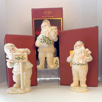 Lenox Santa Figurines (3)