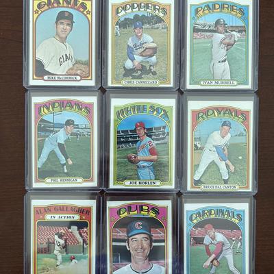 1972 Topps Baseball Cards. High Number Cards