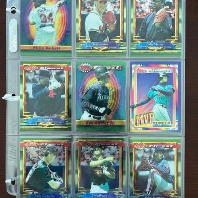 Topps Baseball Finest Cards. Ken Griffey Jr., Kirby Puckett, Tom Glavine, and More