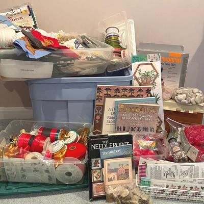 Craft And Hobby Cleanout With Yarn, Needlepoint, Books And More