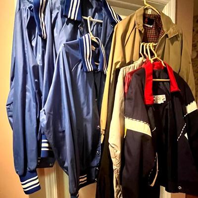 Vintage Nylon Logo and Sports Jackets, Cotton Golf Jacket, Gender Neutral