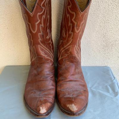 Vintage Justin Cowboy Boots Size 11D Made In USA 