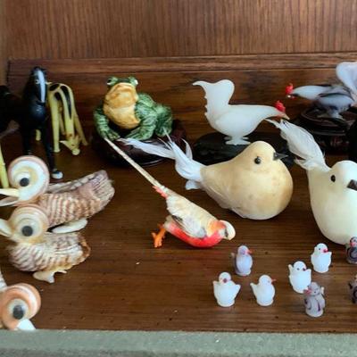 Small Vintage And Homemade Animal Figurines 