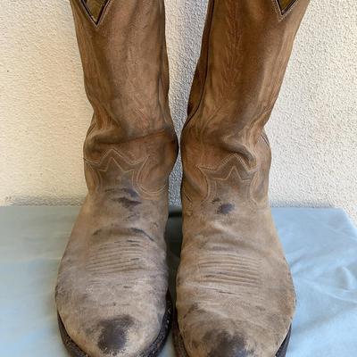 Vintage Tony Lama Cowboy Boots Size 11D Made In USA El Paso Texas 