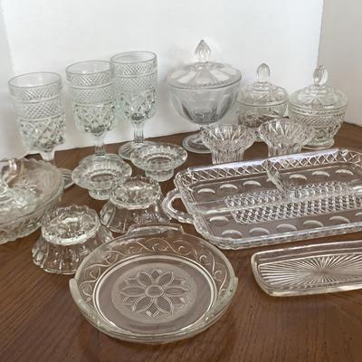 Glass Bowl, Trays And Glasses