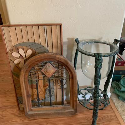 Vintage Berkeley Forge Candle Holder And Misc Decor